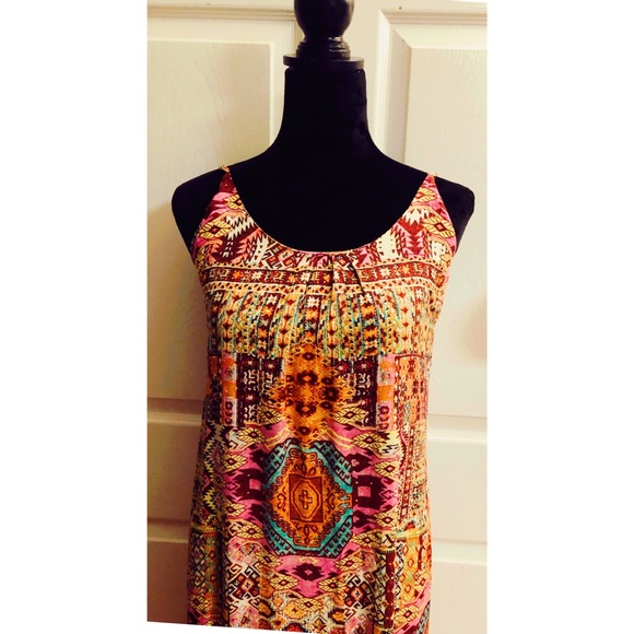 F.L.P. boho spaghetti strap maxi dress - Picture 3 of 5